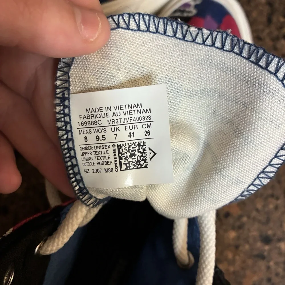 Converse x Fear Of God Essentials CX Hi Top Mens 8 Womens‎ 9.5 Multicolor